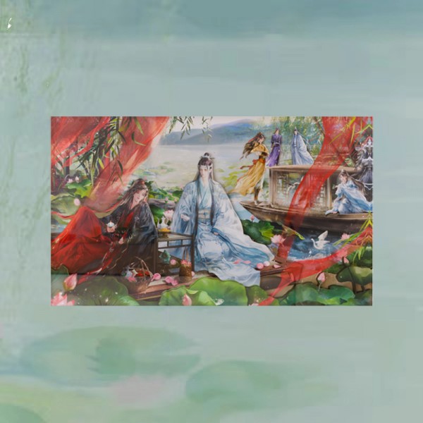 魔道祖师动画-庆典·六载同行系列周边 双层流麻亚克力砖