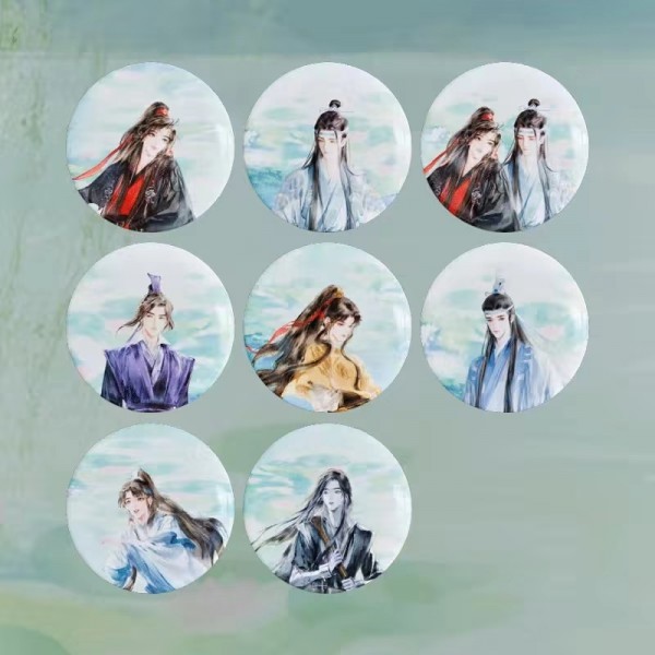 魔道祖师动画-庆典·六载同行系列周边 徽章(整盒)(全套8款)