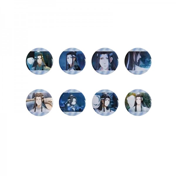 魔道祖师场面写系列官谷 vol.2 蓝忘机个人池徽章-整盒(全套8款)