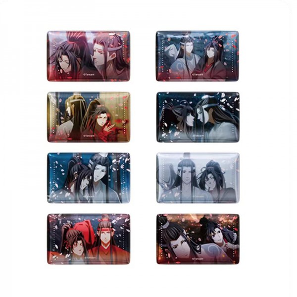 魔道祖师场面写系列官谷 vol.2周边套装/盲盒-双人方形徽章(整盒)(全套8款)