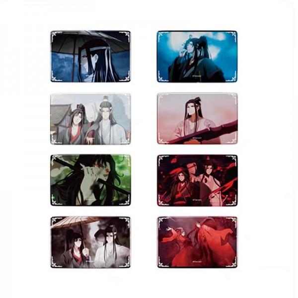 魔道祖师场面写系列官谷 vol.2周边套装/盲盒-烫银方形徽章(整盒)(全套8款)