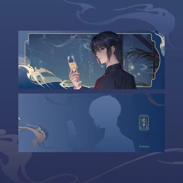 哑舍动画官方正版周边立牌/镭射票-镭射票 对饮甘毕之款